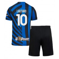 Echipament fotbal Inter Milan Lautaro Martinez #10 Tricou Acasa 2024-25 pentru copii maneca scurta (+ Pantaloni scurti)